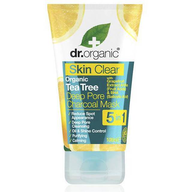 Dr Organic Skin Clear Organic Tea Tree Deep Pore Charcoal Mask 100ml