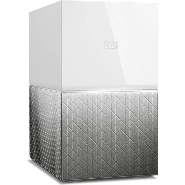 Western Digital My Cloud Home Duo WDBMUT0060JWT-EESN Extern Hårddisk, Silver, Vit, 6 TB