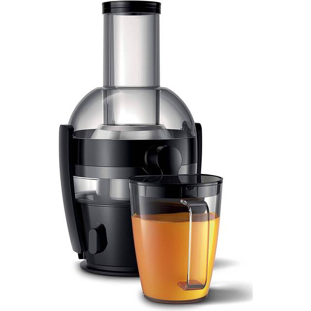 Philips 3000 Series Juicepress - 800W, QuickClean-teknik, XL 75mm Matningsrör, 2L Juicekapacitet, Lätt att montera & skölja, Slät & juice utan fruktkött (HR1856/70)