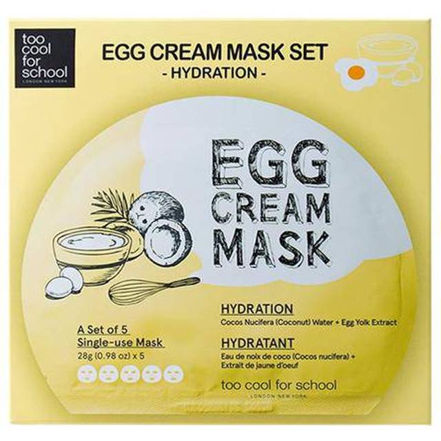 too cool for school - Egg Cream Mask Set - 4 Types Hydration