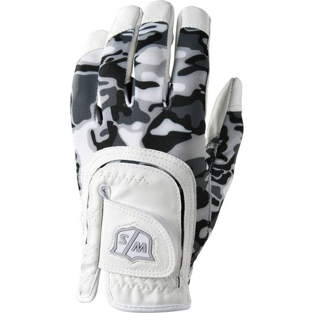 Wilson Junior All-Fit Golf Glove - White/Black Camo
