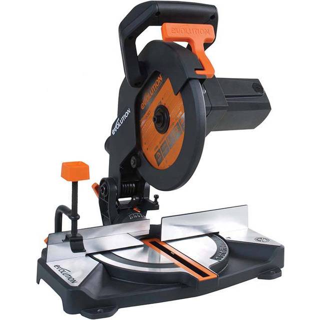 R210CMS+ Compound Mitre Saw, 45° Bevel, 45° Mitre, 1200W, Upgraded tct Blade 240V - Evolution