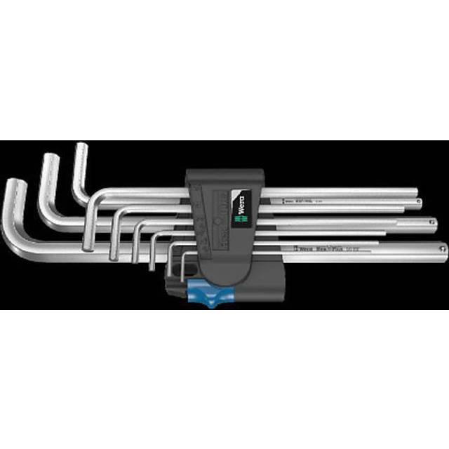 Wera 950/9 Hex-Plus holding function 1 Chrome-plated L-key set, 1.5-10, 9pc, 05022130001