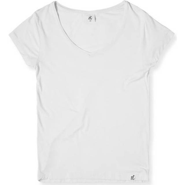 Boody Women's V-Neck T-Shirt Vit