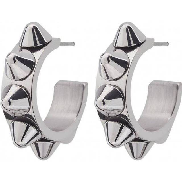 Edblad - Örhängen Peak Creole Earrings Small Steel - Silver