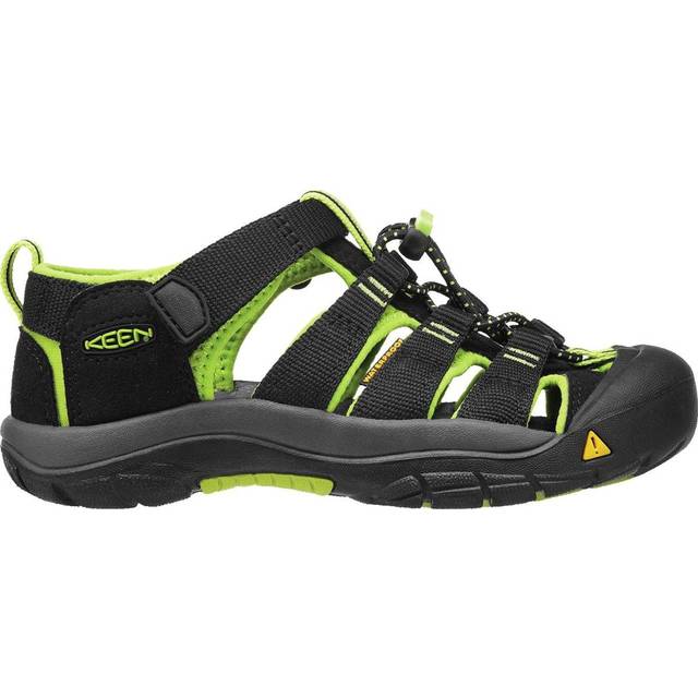 Keen Kids' Newport H2 Black/Lime Green, 24