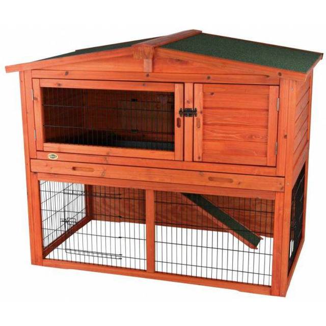 Trixie Small Animal Hutch with Outdoor Run 124x102x78cm - Kaninbur bygga själv - Magasinet Bygg