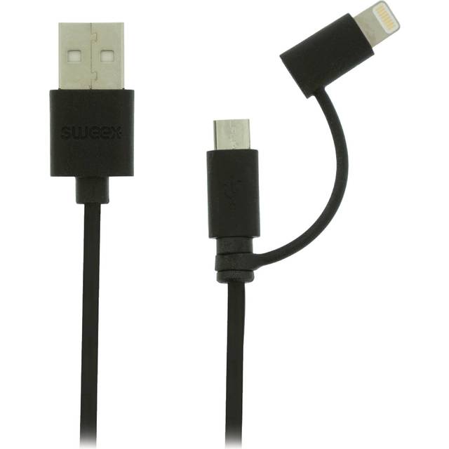 1m USB MFI Lightening & Micro B Charging Data Sync Cable Apple iPhone 6 7 8 X XR