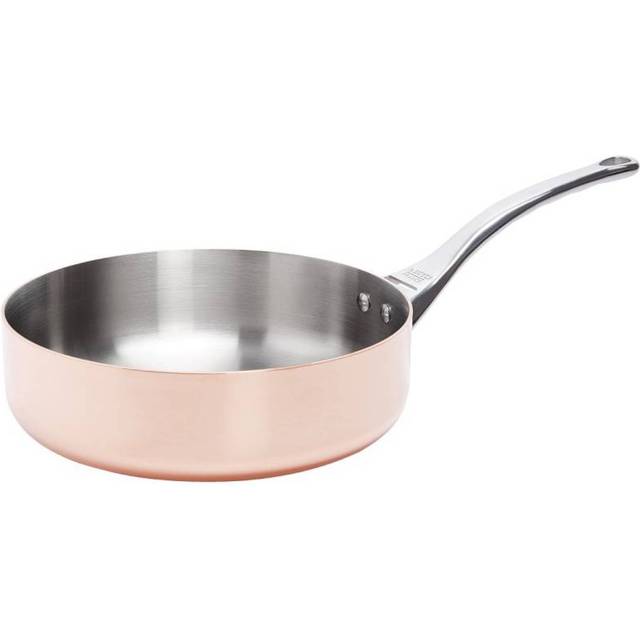 De Buyer 6430.24 Inocuivre rak stekpanna, 2 mm tjock, 24 cm diameter