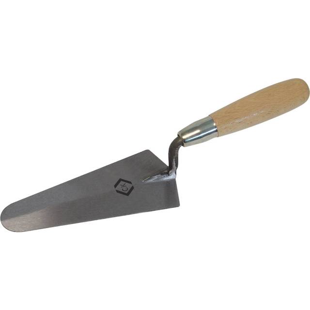 CK Gauging Trowel Carbon Steel Wood Grip 180mm