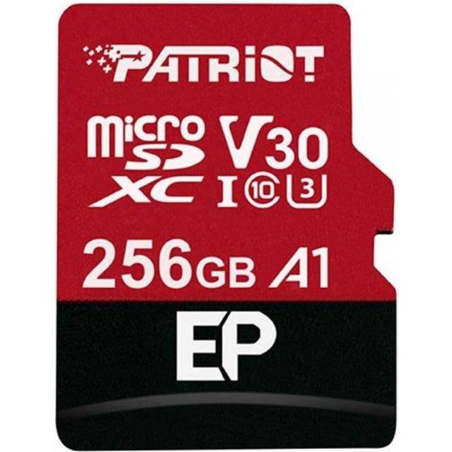 Patriot Memory A1 PEF256GEP31MCX Micro SD-kort, Svart, 256 GB