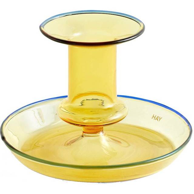 HAY - Flare - Ljusstake - Yellow - Ø11 x H7,5 cm
