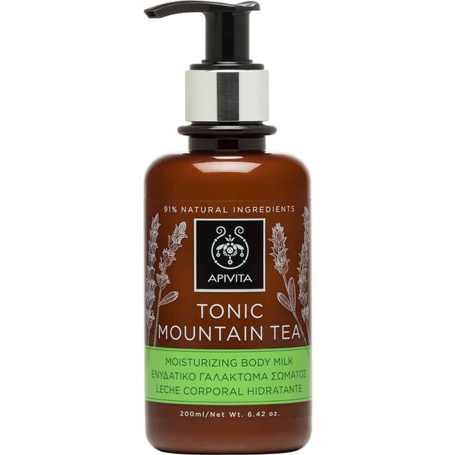 Apivita tonic mountain tea moisturizing body milk 200ml (6.76fl oz)