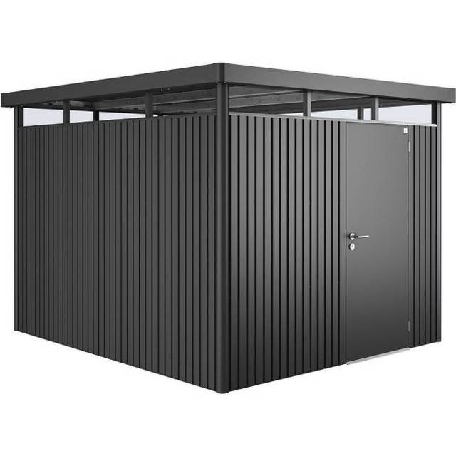 Förråd Biohort Highline H4 Standarddörr Metallic Kvartsgrå 6,35M²