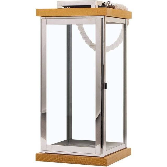 Lantern BORNEO Metal 41 cm Silver