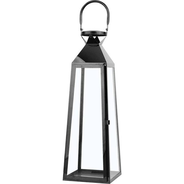 Beliani Lantern Crete Metal 53 Cm Silver, Silver