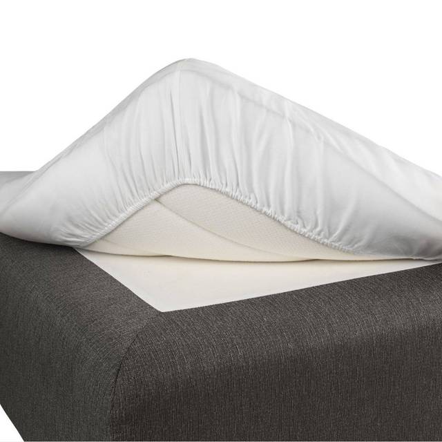 Dra-På Lakan Satin Borganäs, Vit, 90x200