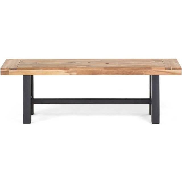 Garden Bench SCANIA 140 cm Acacia Wood Black