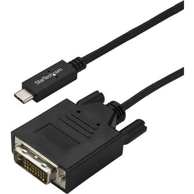 StarTech.com USB-C till DVI-kabel – USB 3.1 typ C till DVI – bildskärmskabel – 1 920 x 1 200 – svart