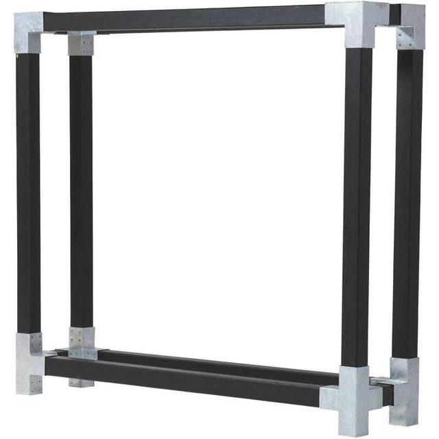 Plus PLUS Cubic Vedvägg 206x50x188 cm - Naturell Vedförvaring Vit,Beige Trä