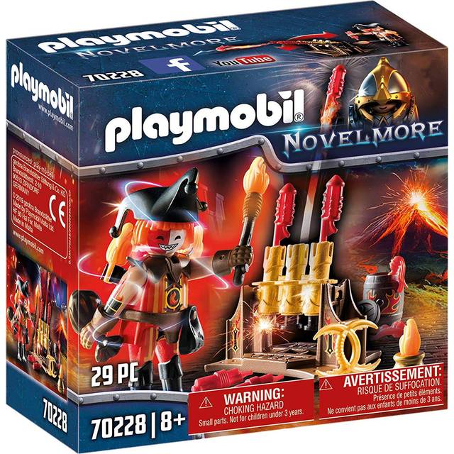 Playmobil 70228 Novelmore Knights Burnham Raiders Fire Master with Roc