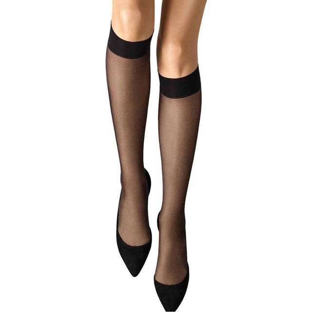 WOLFORD Satin Touch 20 Knee Highs |Svart |M