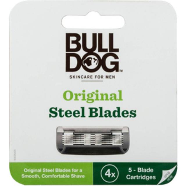 Bulldog – Steel Blades – Rakblad, 4-pack-Ingen färg