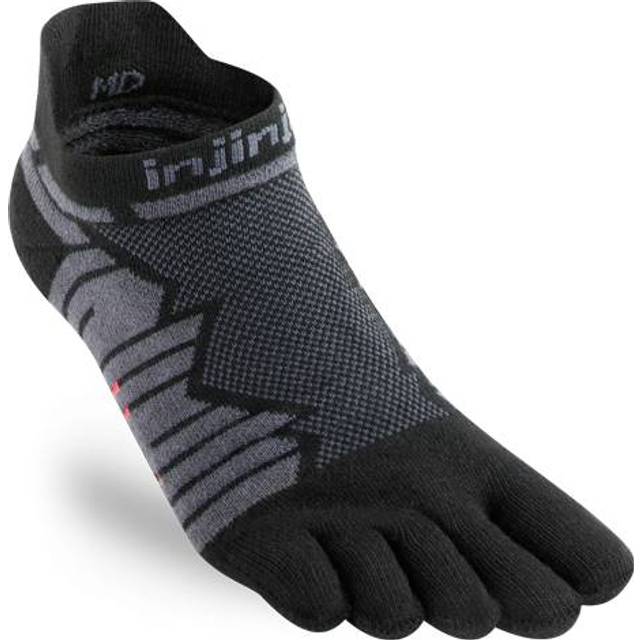 Injinji Ultra Run No-Show Onyx - Tåstrumpa - M (40,5-44 EU) - Svart