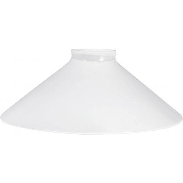 August Glasskärm Vit Till Skomakarelampa 25cm