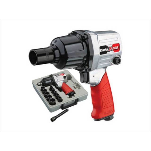 Clarke Clarke X-Pro CAT132 13 peice ½" Twin Hammer Air Impact Wrench Kit