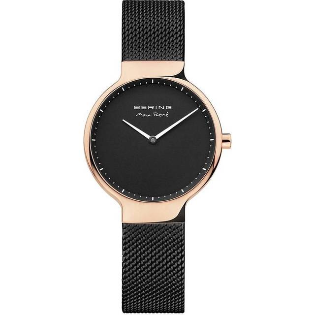 BERING, Watches, female, Black, ONE SIZE, Women's watch Sapphire glass rose gold glossy 15531-262