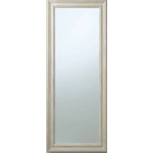 John Lewis Distressed Full Length Mirror, 132 x 52cm, Cream
