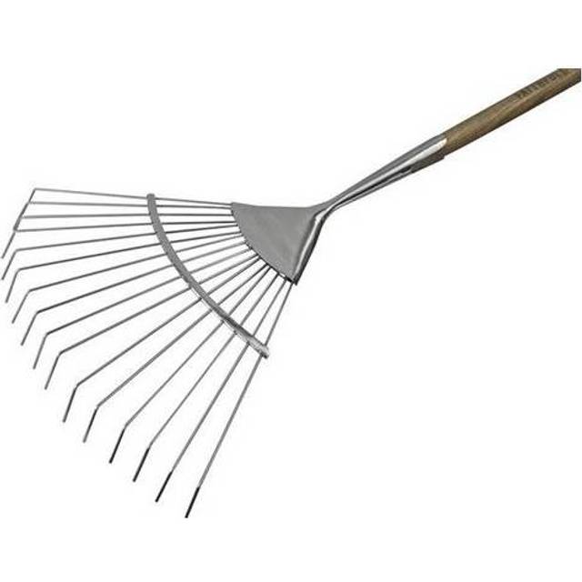 Faithfull Prestige Stainless Steel Lawn Rake Ash Handle FAIPRESLRSS