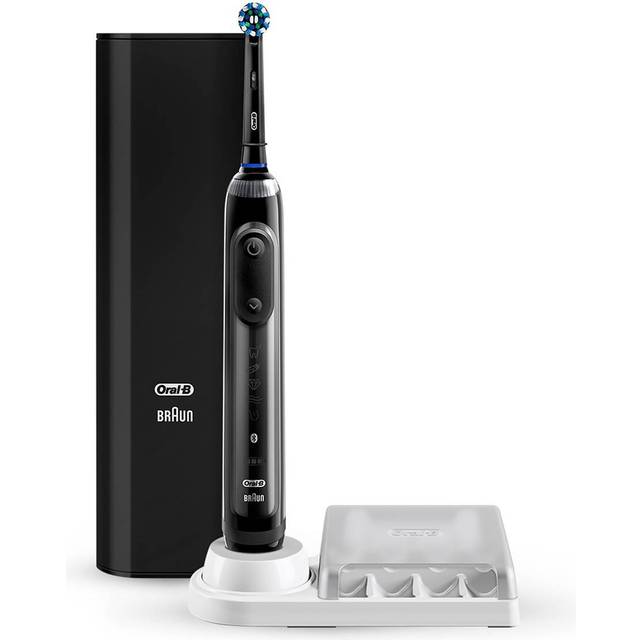Oral-B Genius X Elektrische Zahnbürste/Electric Toothbrush, 6 Putzmodi für Zahnpflege, künstliche Intelligenz und Bluetooth-App, Lade-Reiseetui, Designed by Braun, Weiß/Grau
