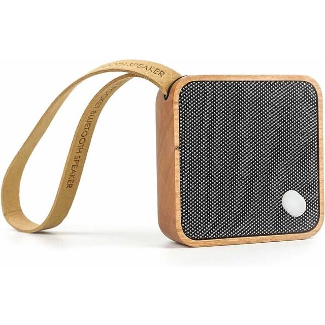 Mi square pocket bluetooth speaker in bamboo with tws technology