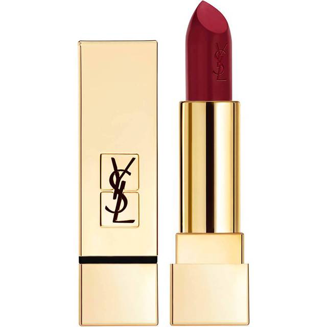 Ysl dark red lipstick rouge pur couture satiny radiance 71 black red lip stick