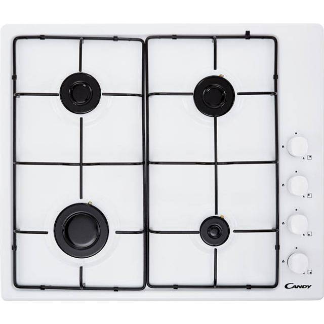 Candy Idea CHW6LWW White Built-in 60 cm Gas 4 zone(s)