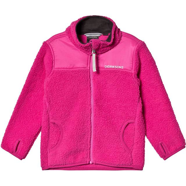 Didriksons Geite Fleecejacka Barn Plastic Pink