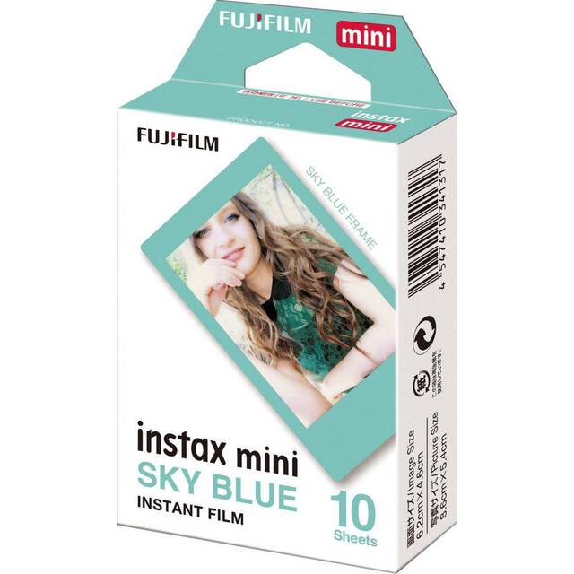 INSTAX Sky Mini Blue Frame Film- 10 Shot Pack, Blue