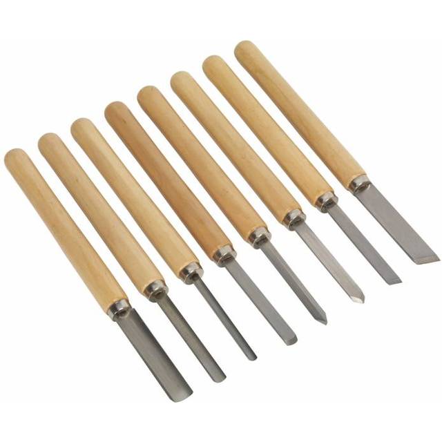 Sealey Wood Turning Chisel Set 8 Piece