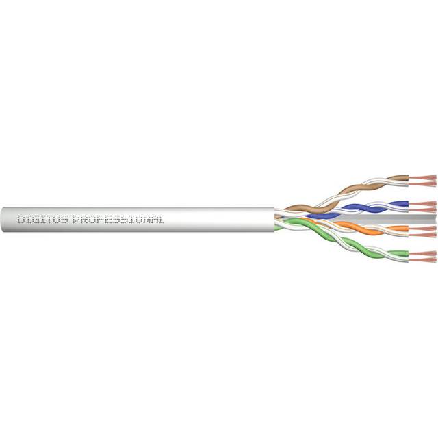 CAT 6A U-UTP patch cable, raw length 100 m, paper box, AWG 26/7, LSZH, sx, grey