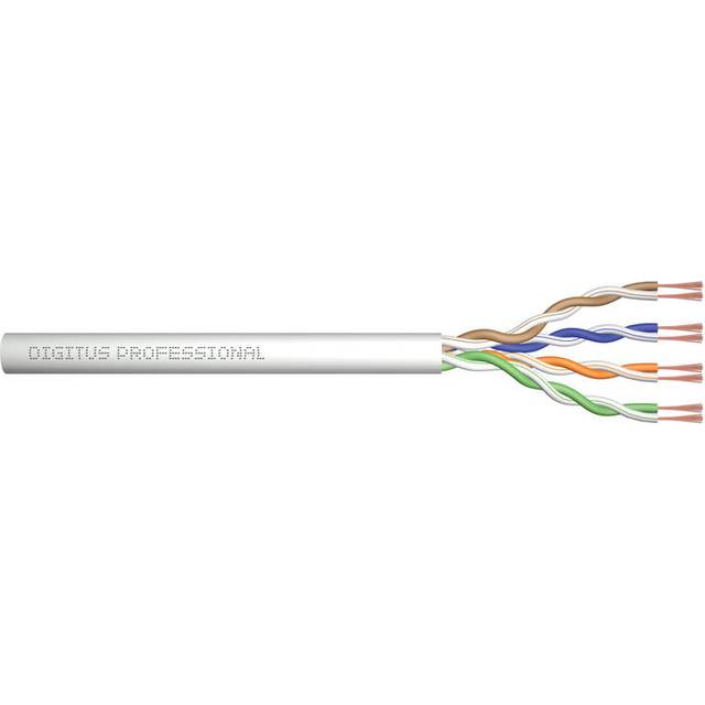 CAT 5e U-UTP installation cable, 100 MHz Eca (PVC), AWG 24/1, 100 m paper box, sx, grey