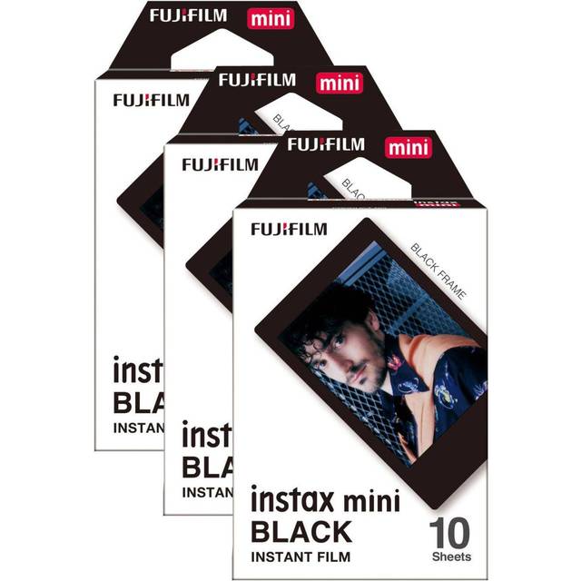 Fujifilm Instax Mini Instant Photo Film - Black (Pack of 30)