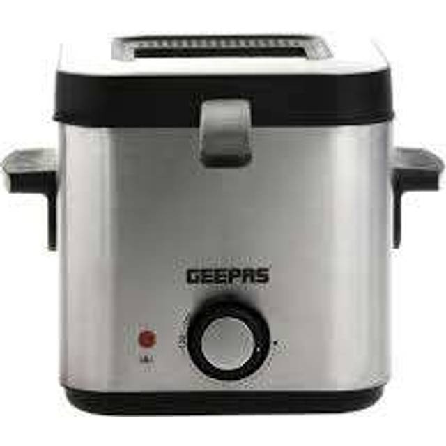 Geepas GDF36012UK 1.5L 900W Deep Fat Fryer - Stainless Steel, Silver