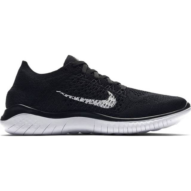 (WMNS) Nike Free RN Flyknit 2018 'Black' 942839-001 - Black/White - 5.5