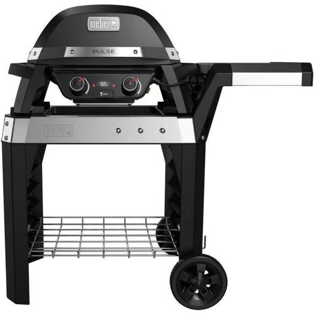 Weber Pulse 2000 Elgrill i sort med vogn