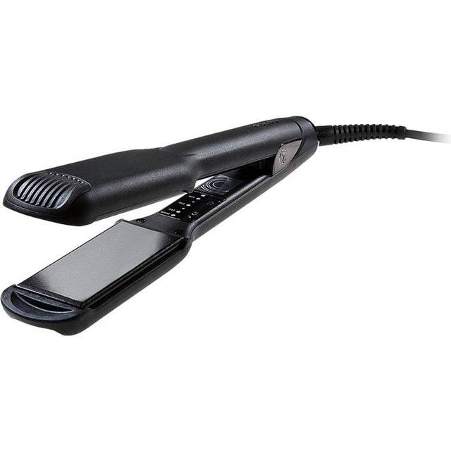 CLOUD NINE The Wide Iron Hair Straightener Gift Set | Ceramic Floating Plates Cushion Spring Flex Technology | Variable Temperature Control 100?C -