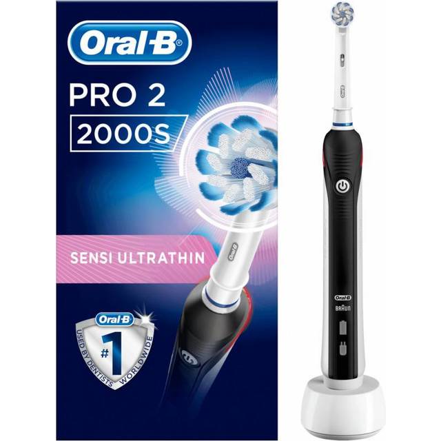 Oral-B Pro 2 2000 s Eltandborste Sensi Ultrathin SVART