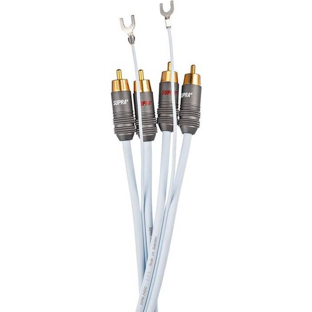 Supra Phono-2 RCA-SC ljudkabel för vinylspelare, 1 meter