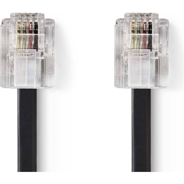 Nedis Telecom Cable | RJ11 Male - RJ11 Male | 10.0 m | Black